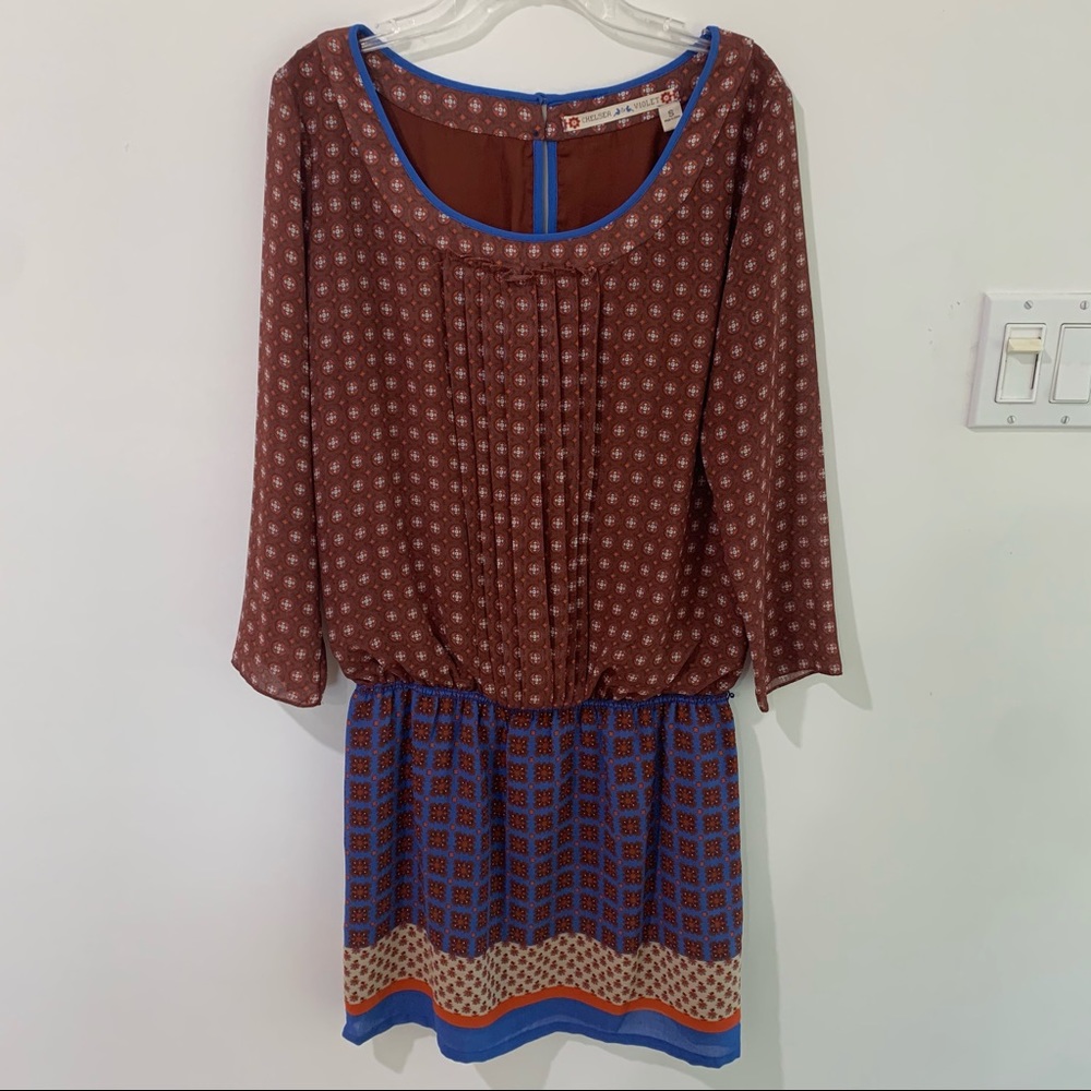 Long Sleeve Boho Mini Dress